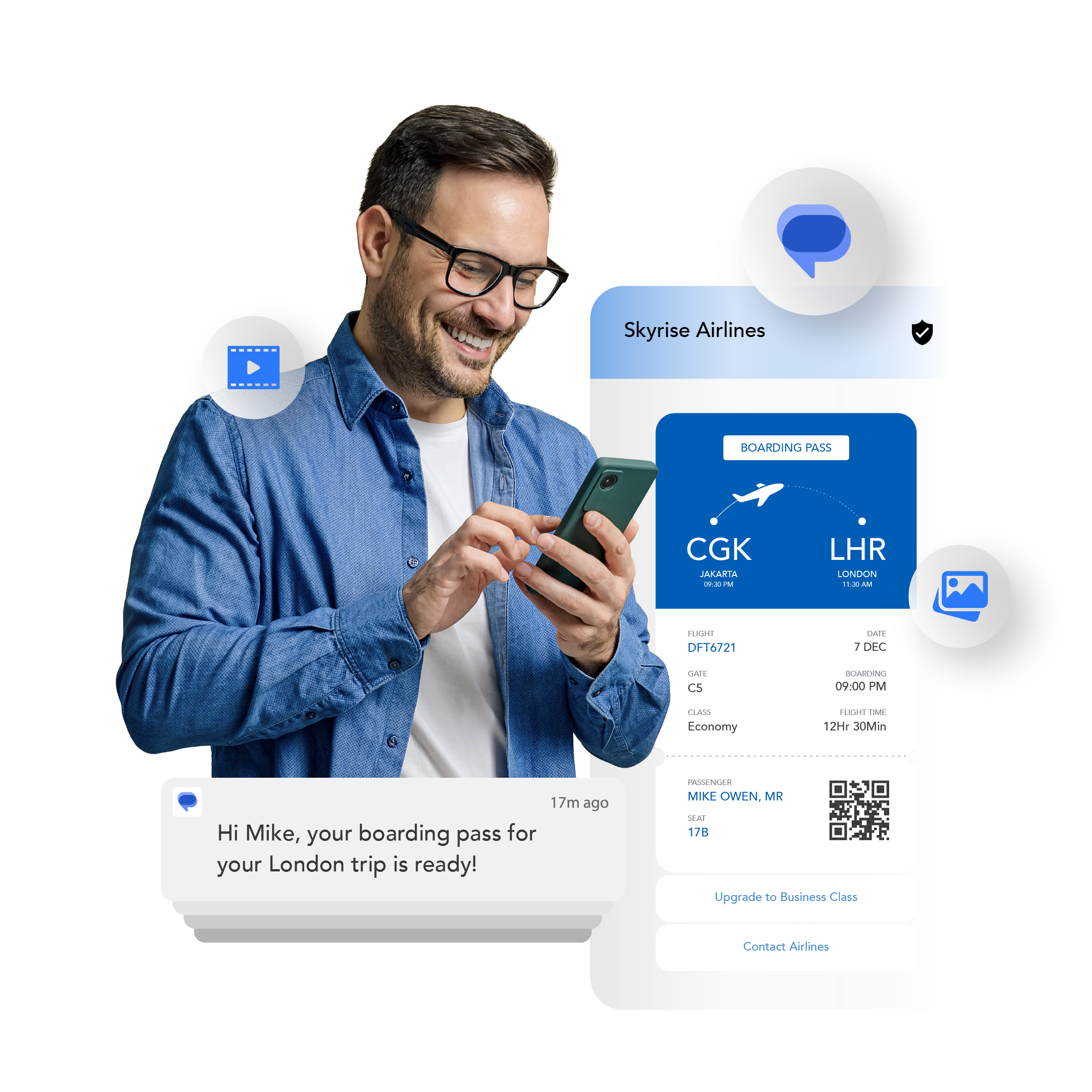 RCS for Business Native Rich Inbox Interface